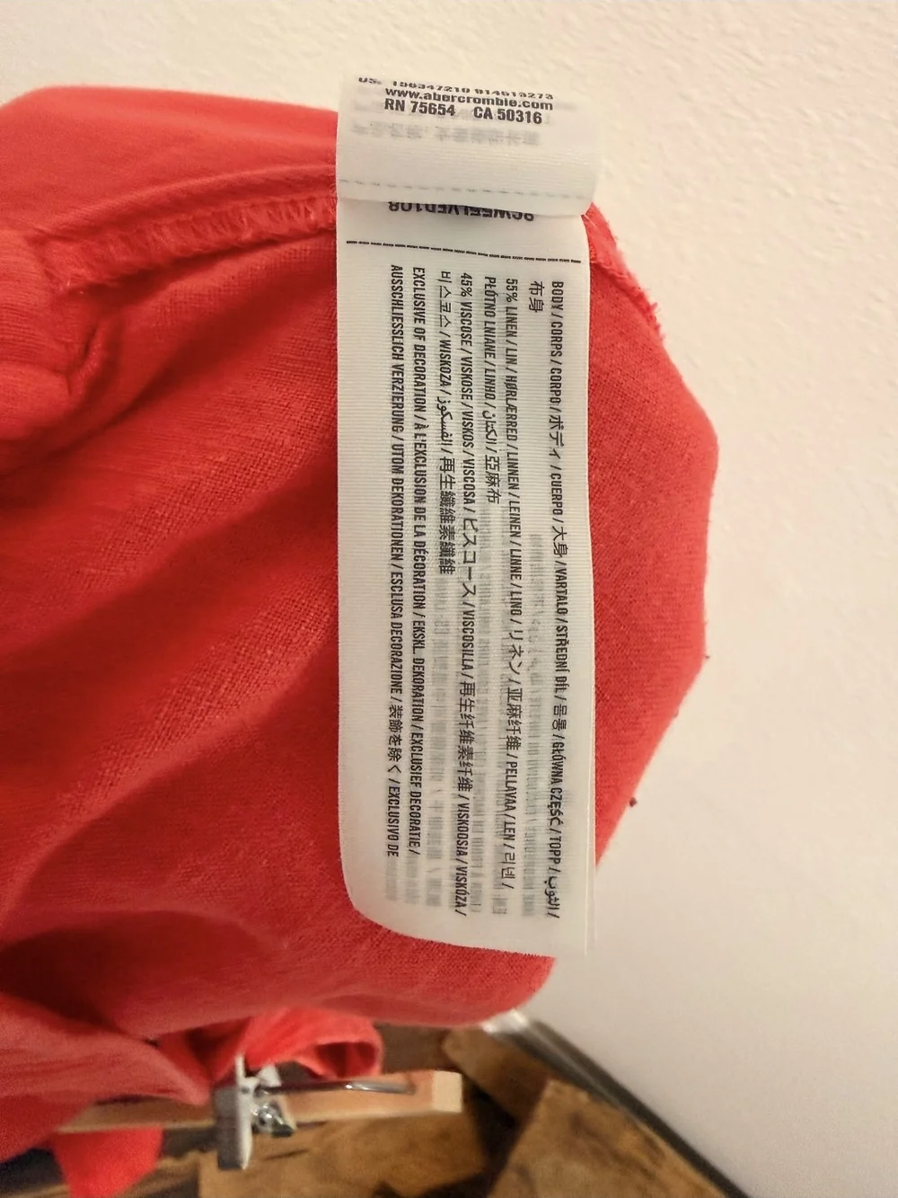Abercrombie & Fitch Bright Red Kids Joggers